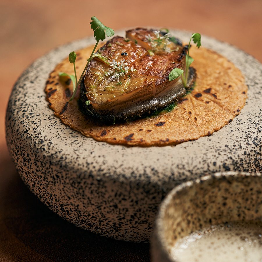 Abalone served at Mono